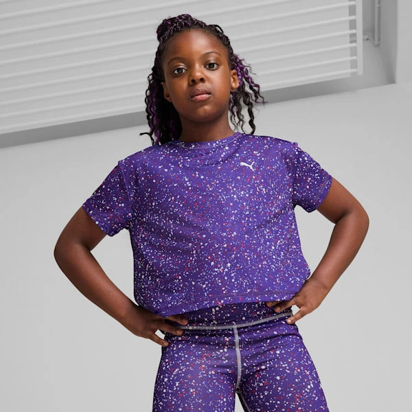 ¡PUMA y Tren! Camiseta corta favorita de niños grandes. ¡Comodidad y estilo garantizados!
